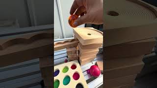 Amazing wooden wave marble run ASMR★asmr satisfying [upl. by Guy]