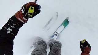 Sunday Powder Day at Alta Ski Area  12124 [upl. by Arakihc]