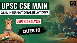 GS II Polity Question 10  UPSC CSE MAINS 2024 DEPTH ANALYSIS  Tathastu ICS  UPSC EXAM [upl. by Nyrraf]