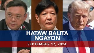 UNTV Hataw Balita Ngayon  September 17 2024 [upl. by Gerek]