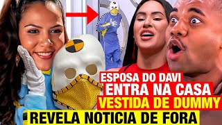 BBB 24  URGENTE Esposa do Davi entra na casa do BBB vestida de Dummy e revela NOTÍCIA DE FORA [upl. by Vikki]