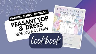 FABRIC SIZING OPTIONS 🧵👗✨ LOOKBOOK for Timbre Peasant Top amp Dress Sewing Pattern tester deets [upl. by Huskamp]