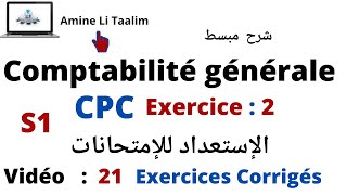 Comptabilité Générale S1  CPC Exercice N  2 Compte de Produits et Charges [upl. by Ahsiekan260]