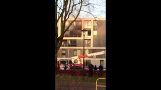 Telefoonbeelden van de brand bij BaLaDe in Waalwijk Dylan Vandevoordt [upl. by Mutz644]