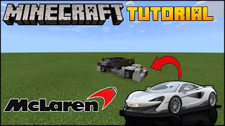 Minecraft Supercar  How To Build A 2020 Mclaren 600LT Minecraft Car Tutorial [upl. by Kevyn]