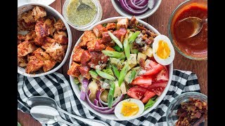 BBQ Chicken Cobb Salad with Homemade Ranch Dressing  ThermoPro Recipes [upl. by Sephira]