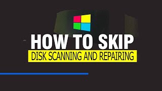 How to Disable Scanning and Repairing Drive D in Every time Windows 10 Start [upl. by Arriaet]