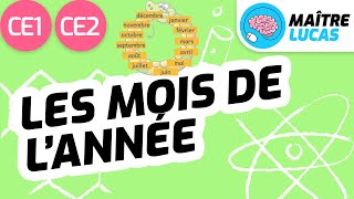 Les mois de lannée CE1  CE2  Cycle 2  Questionner le monde  Se repérer dans le temps [upl. by Enytnoel]