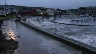 Perranporth Cornwall Tidal Surge 740am Sunday 5th January 2014 [upl. by Adele]