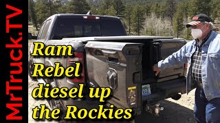 Ram Rebel rockcrawler up the Rockies with diesel power oh my [upl. by Hsirap294]