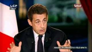 Interview de Nicolas Sarkozy 29012012 [upl. by Gwendolen]