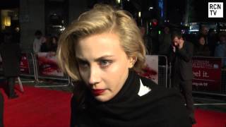 Sarah Gadon Interview  Antiviral Cosmopolis amp Robert Pattinson [upl. by Nospmas49]