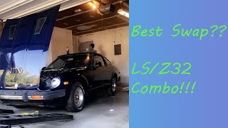 280Zx project Episode 1 A Nissan transmission behind a LS How will this engine swap work [upl. by Adnala]