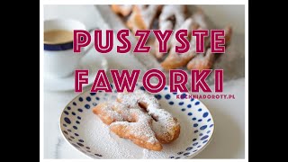 Puszyste Faworki przepis z bloga kuchniadorotypl [upl. by Isdnyl]