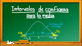 Intervalo de confianza para la media  Distribución normal o muestras grandes y varianza desconocida [upl. by Lowney]