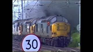 Class 37 thrash  Mossend 15690 [upl. by Yekcim]