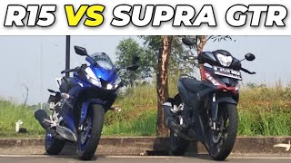 DRAG RACE‼️ ALL NEW R15 VS SUPRA GTR150 [upl. by Cronin]