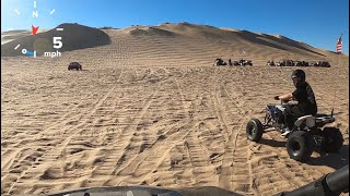 RZR 4 Pro XP VS Modified Yamaha Quad 450 Glamis Oldsmobile Hill [upl. by Autrey901]