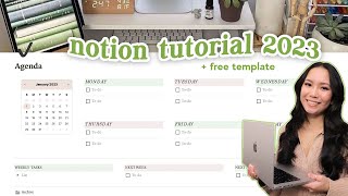 how to use notion 🖥💡 notion 2023 tourtutorial  free template [upl. by Nilrem]