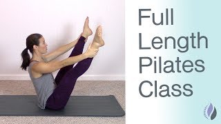 Full Length Pilates Mat Class  Pilates Workout at Home with NO equipment  1 Hour Pilates Class [upl. by Lindy]