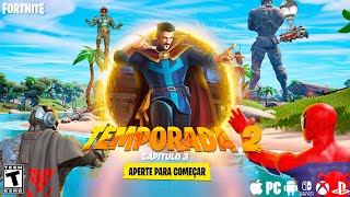 🔴CONTAGEM REGRESSIVA TEASER DA TEMPORADA 2 PASSE DE BATALHA NOVAS SKINS Fortnite [upl. by Namreg]