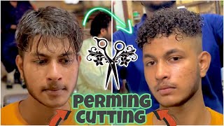 Straight to Curly hair Perming Tutorial Hair perming Step by step  Smartsalon33 [upl. by Tenenbaum]