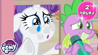 Spike sustituye a Rarity😢🐉  La Magia de la Amistad  My Little Pony en español  2 HORAS [upl. by Alolomo978]