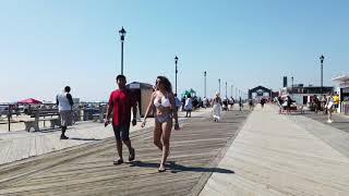 Walk on Asbury Park NJ Boardwalk on July 4th 2019 Part 5 [upl. by Anilasor]