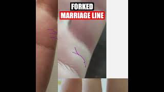 Forked Marriage Line in Palmistry [upl. by Langston552]