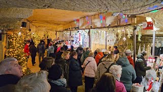 Weihnachtsmarkt in der Gemeindegrotte Valkenburgs UHD 28112023  Videos [upl. by Frederique]