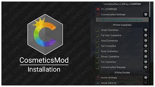 How to install CosmeticsMod for LabyMod ✧ Get every single Cosmetic for free EN subtitles [upl. by Mischa]