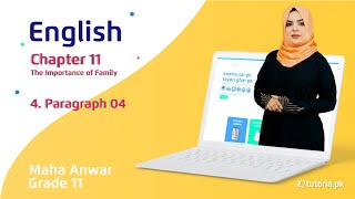 English Class 11  Chapter 11  Topic 4  Paragraph 04  in urdu  tutoriapk [upl. by Anes]