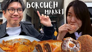 Is BOROUGH MARKET Worth Visiting Sausage Roll Scotch Egg Doughnuts FRESH Pasta [upl. by Kliber]