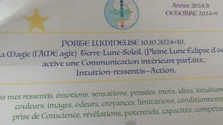 🎉PORTE LUMINEUSE 1010202410 Alors Belle Étoile ta Lumière Unique brilletelle ConFiance innée [upl. by Ellehsal68]