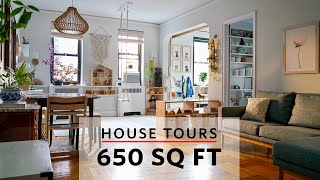 House Tours A Family of Five in a 650 Sq Ft Apartment in New York City [upl. by Anaeel]