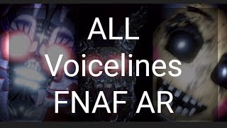 ALL CHARACTERS VOICES  FNaF AR Special Delivery [upl. by Derina]