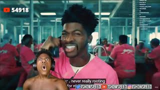 Lil Nas X INDUSTRY BABY Speeds reaction [upl. by Nonnahs125]