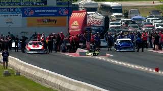 Justin Bond Tony Wilson Pro Modified Qualifying Rnd 2 New England Nationals New England Dragway [upl. by Adnahsor772]