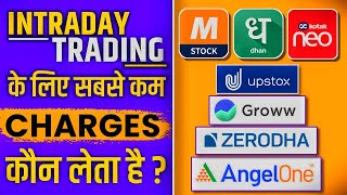 Intraday or Options Trading के लिए सबसे कम Brokerage Charge कौन सा Broker लेता है [upl. by Soph701]