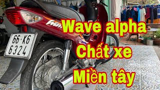 Wave alpha 2003 lóc trắng chữ cong xe đầu nòi áo câm vành zin óc tán đẹp ae kết alo 0919466662 [upl. by Cormack]