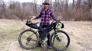 Ultralight Mountain Bike Touring Setup Bikepacking bags [upl. by Eittocs808]