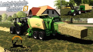 Ls19 Stappenbach 9 Heu Pressen und fahren [upl. by Llerahs825]