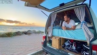 Beach Vanlife Australia  Stealth Camping in Adelaide [upl. by Conny598]