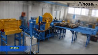 Firewood Processor  Tagliaspacca legna CPE1500  PINOSA SRL [upl. by Holmun769]