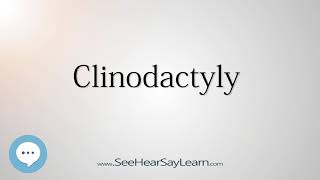 Clinodactyly 🔊 [upl. by Ursula]