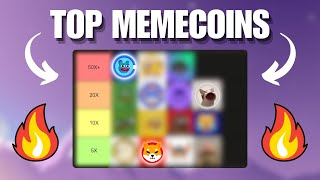 Ultimate Memecoin Tier List 2024 🚀 Make MILLIONS in the Crypto Bull Run BRETT TURBO and more [upl. by Accever]