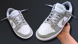 HOW TO LACE NIKE DUNK LOWS LOOSELY BEST WAY [upl. by Gniliem966]