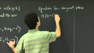 Tangent planes  MIT 1802SC Multivariable Calculus Fall 2010 [upl. by Angle]