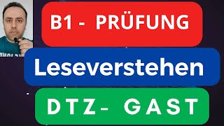 Prüfung B1  gast  Lesen  DTZ Teil Lesen Übungssatz 2023  Vorbereitungsprüfung B1 22022023 [upl. by Den763]