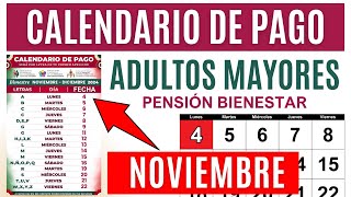 📢Calendario de Pago Pensión para Adultos Mayores📅 Depósito a recibir Día y Letra🚨 [upl. by Bayly755]